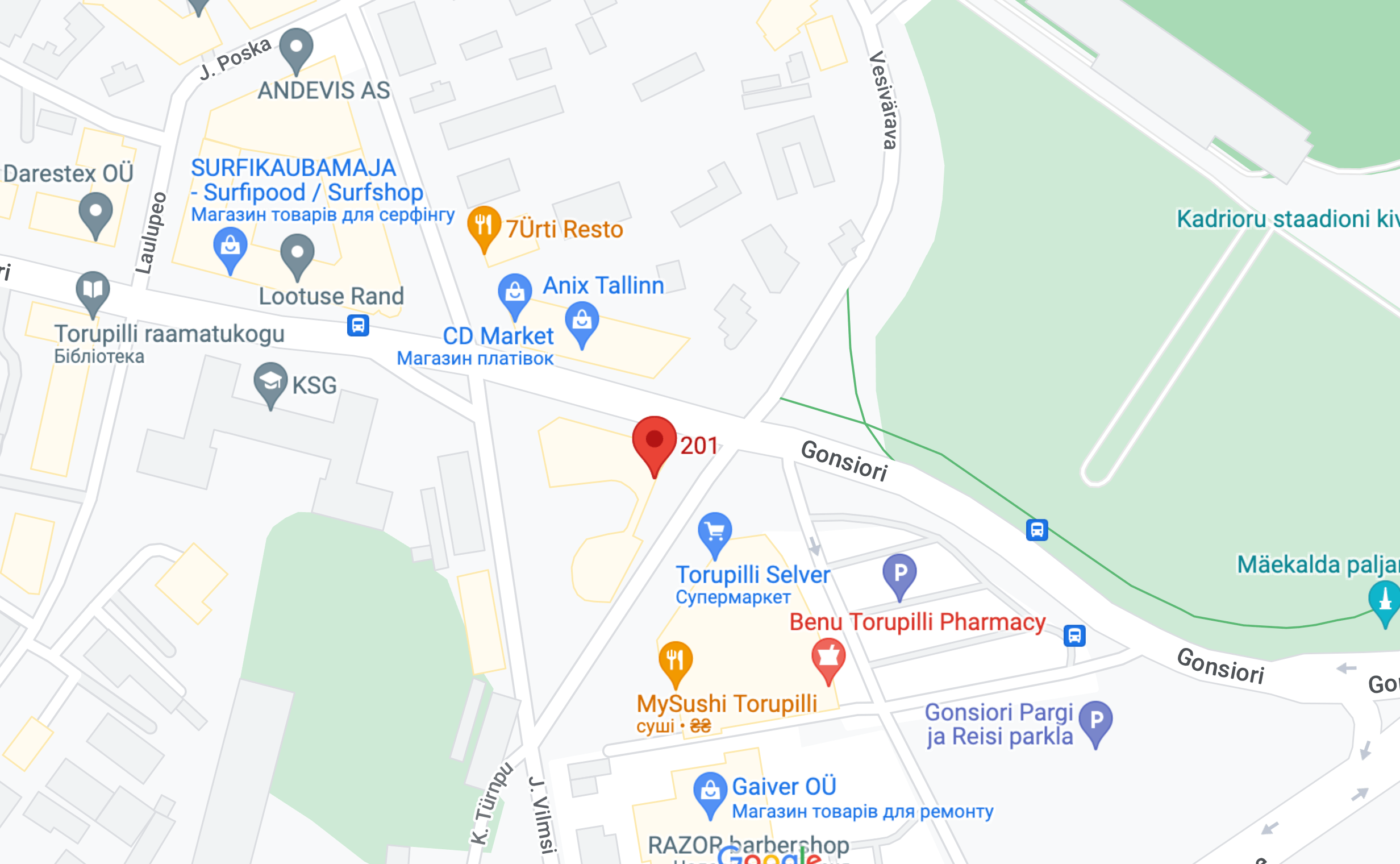 Estonia office map